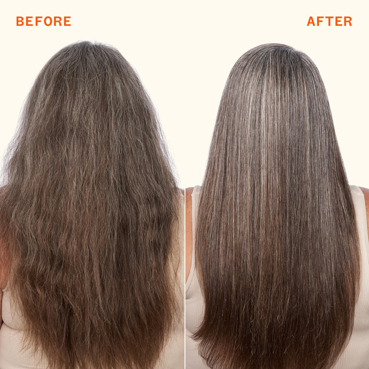 Amika application on damp hair to reduce frizz and ease styling