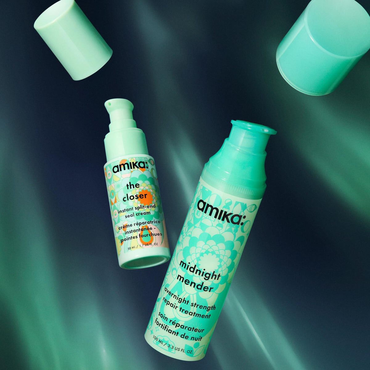amika the closer placed in a bathroom routine showing easy daily use