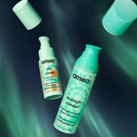 amika the closer placed in a bathroom routine showing easy daily use