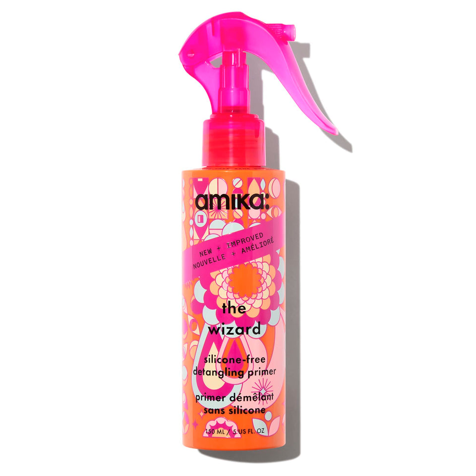 Amika front bottle showing product branding and quick recognition benefit