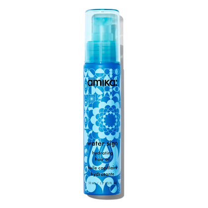 Amika front packaging showing bottle and branding, highlights lightweight hydration