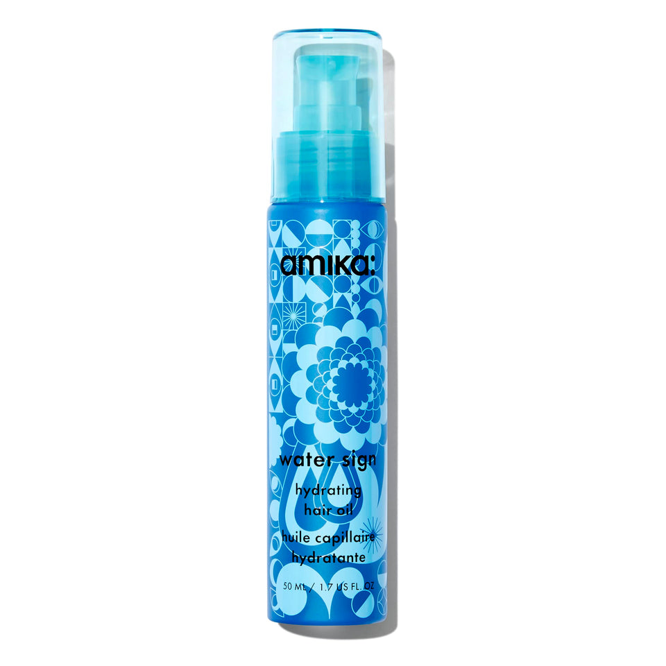 Amika front packaging showing bottle and branding, highlights lightweight hydration