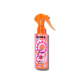 amika bottle front view showing label and size, clean design benefit