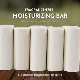 Close-up of an Amish Farms bar texture highlighting smooth, consistent surface