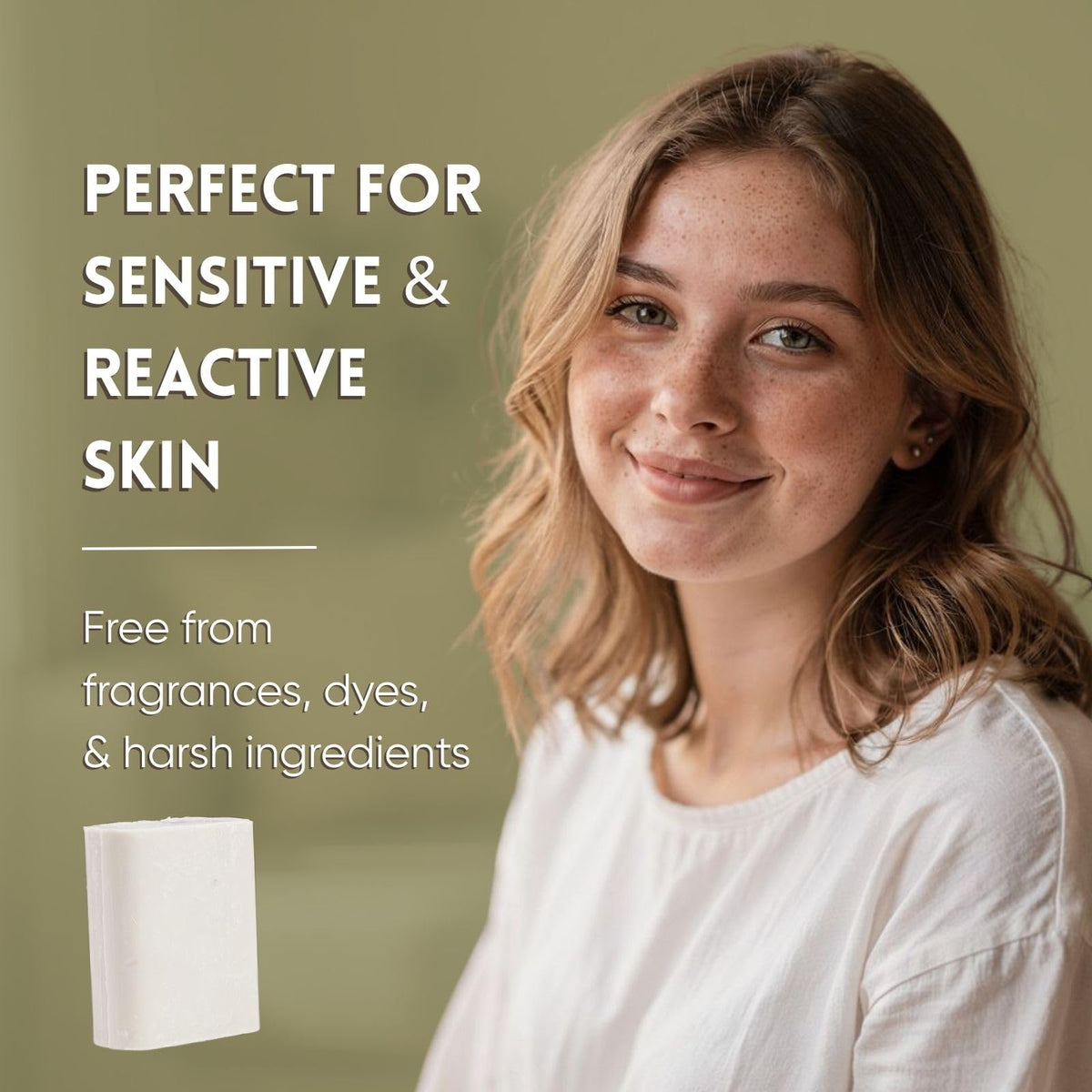Bentonite clay powder with Amish Farms bar showing natural absorbency benefits