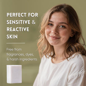 Amish Farms bentonite clay scoop highlighting gentle impurity-absorbing benefit