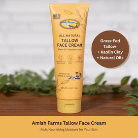 Amish Farms close-up of cream texture for smooth absorption benefit