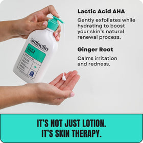 AmLactin being applied to forearm demonstrating smooth hydration and gentle exfoliation