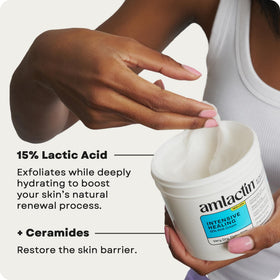 AmLactin being applied to elbow to show smoothing benefit