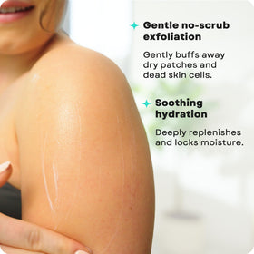 AmLactin on lower face after shaving showing reduced redness and soothing effect
