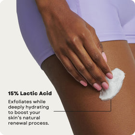 AmLactin 3 oz tube in hand demonstrating compact travel-friendly size