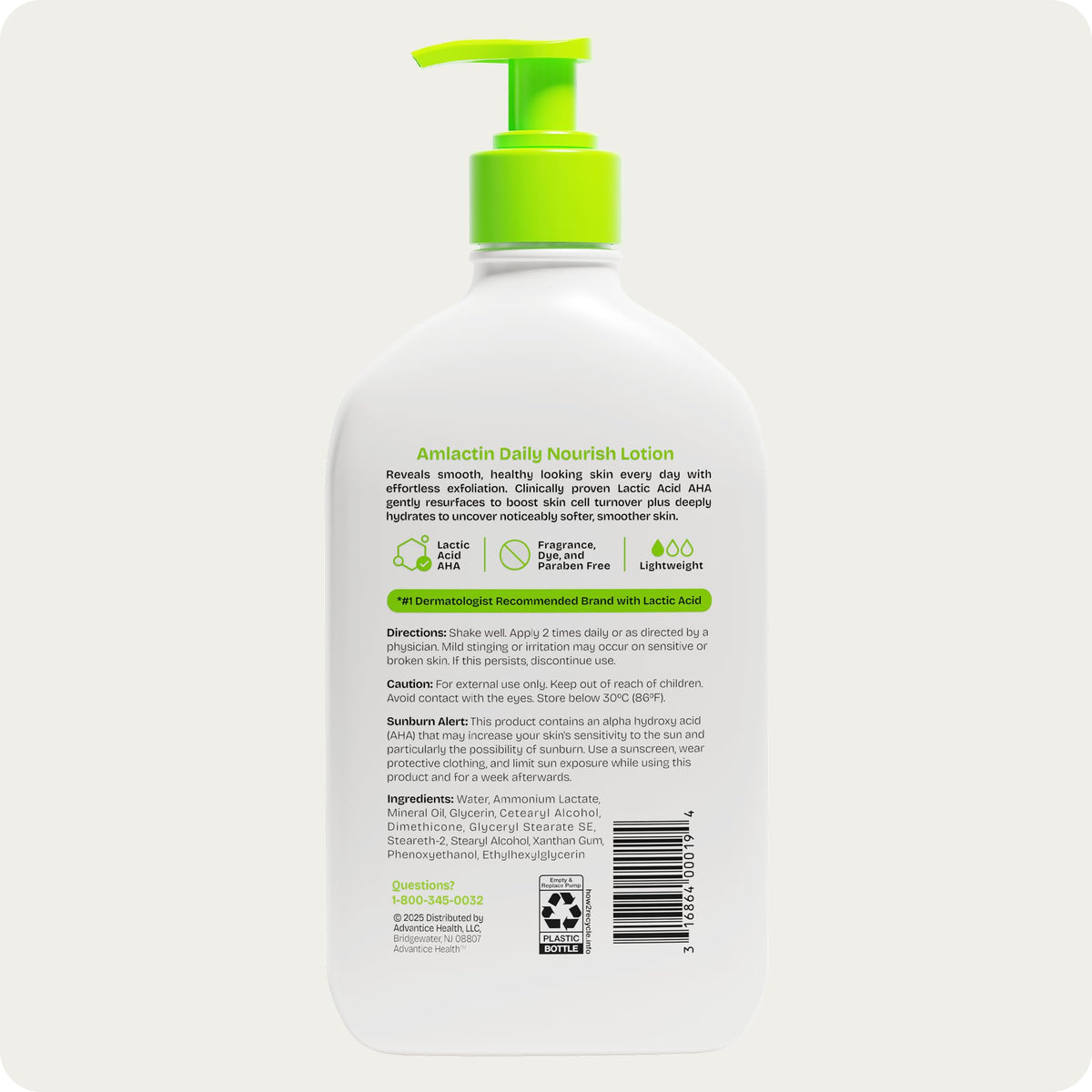 AmLactin on bathroom shelf in routine setting suggesting daily care benefit
