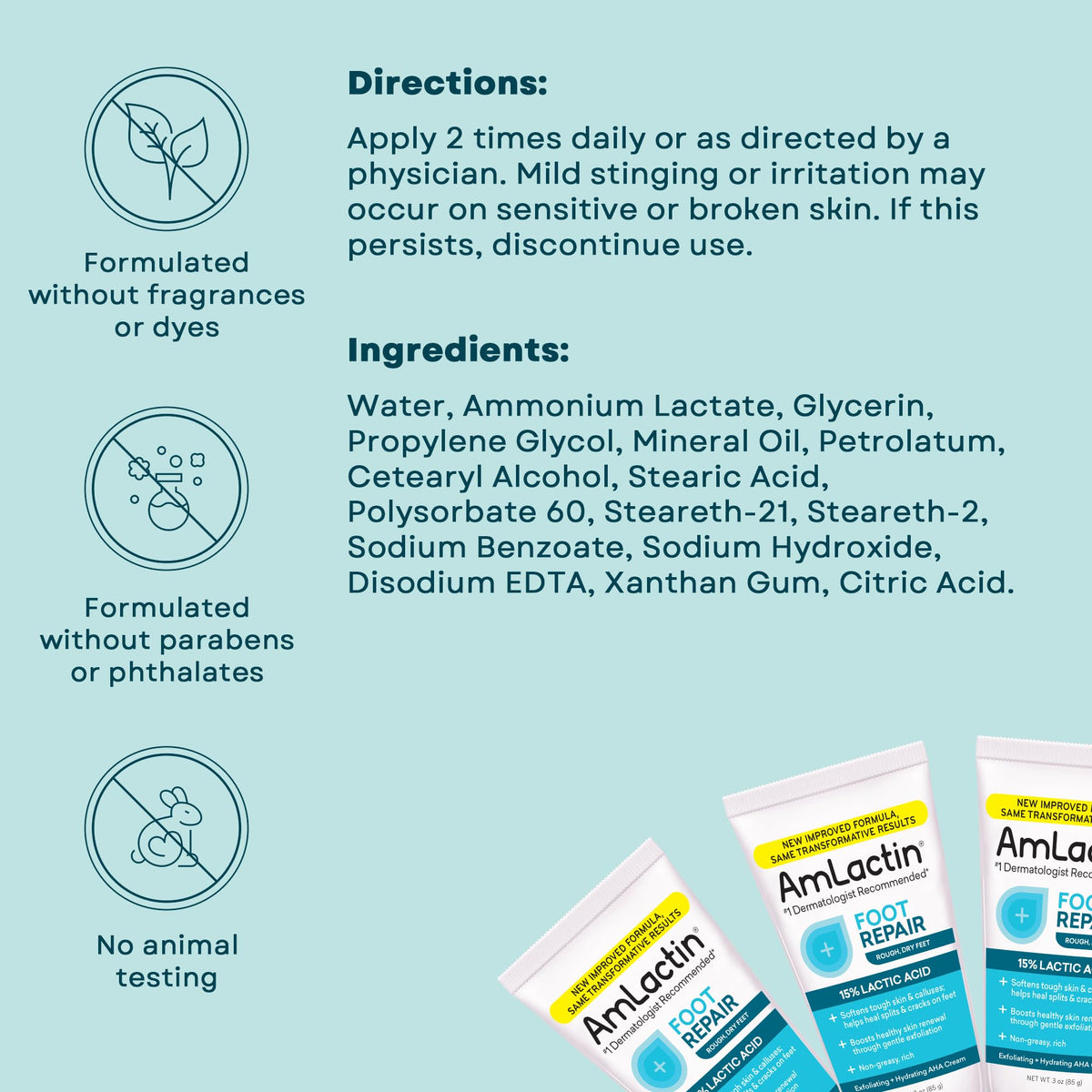 AmLactin on bathroom vanity suggesting nightly foot care routine