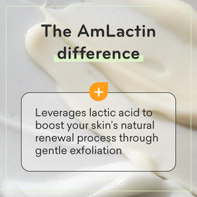 AmLactin 7.9 oz bottle next to hand for size and scale
