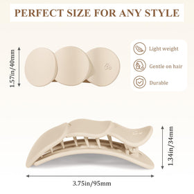 Amlaidu clip holding a bun in hair, demonstrating secure everyday styling benefit