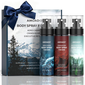 AMOADO front packaging trio showing three cans and variety