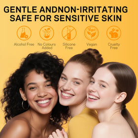 AMOADO label and ingredients list visible to confirm vegan and paraben-free benefit