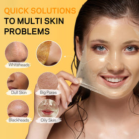 AMOADO mask texture close-up highlighting smooth, thick peel-off gel