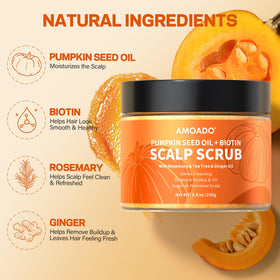AMOADO open texture close-up showing scrub granules and moisturizing oils