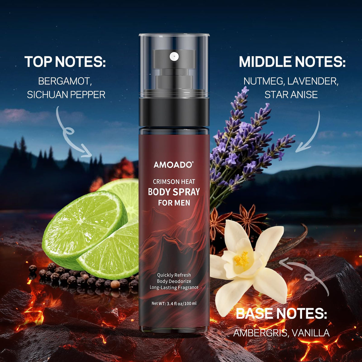 AMOADO mist spray texture in action demonstrating lightweight feel