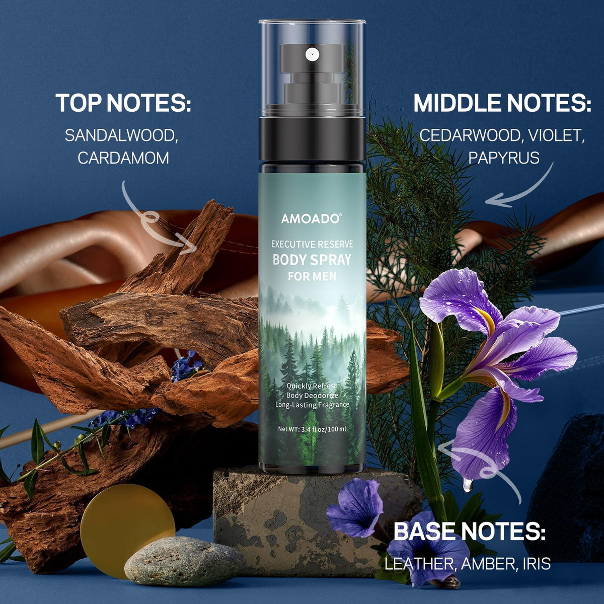 AMOADO cans inside gym bag showing travel-friendly, compact size