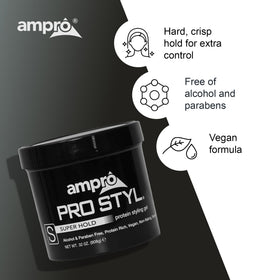 AmPro product label and ingredients view highlighting alcohol-free formula