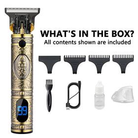 AMULISS packaged grooming kit layout showing included accessories benefit
