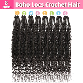 AMUMI full 30 inch locs hanging to show length and drape