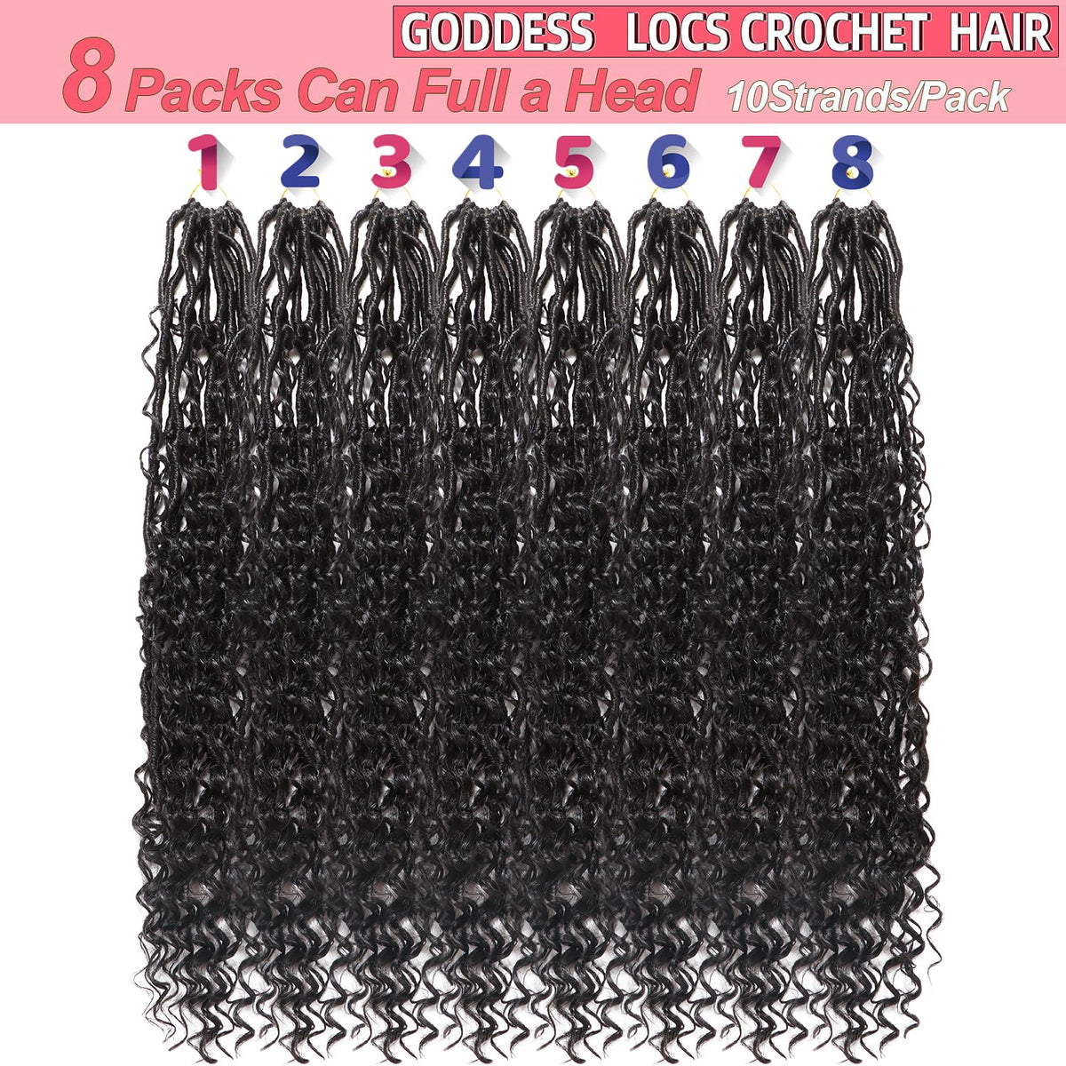 AMUMI installed locs on model demonstrating lightweight comfort and boho style
