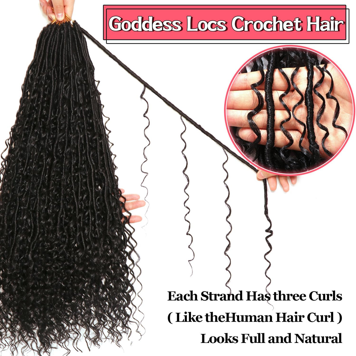 AMUMI length scale comparison showing 24-inch locs against a ruler for sizing clarity
