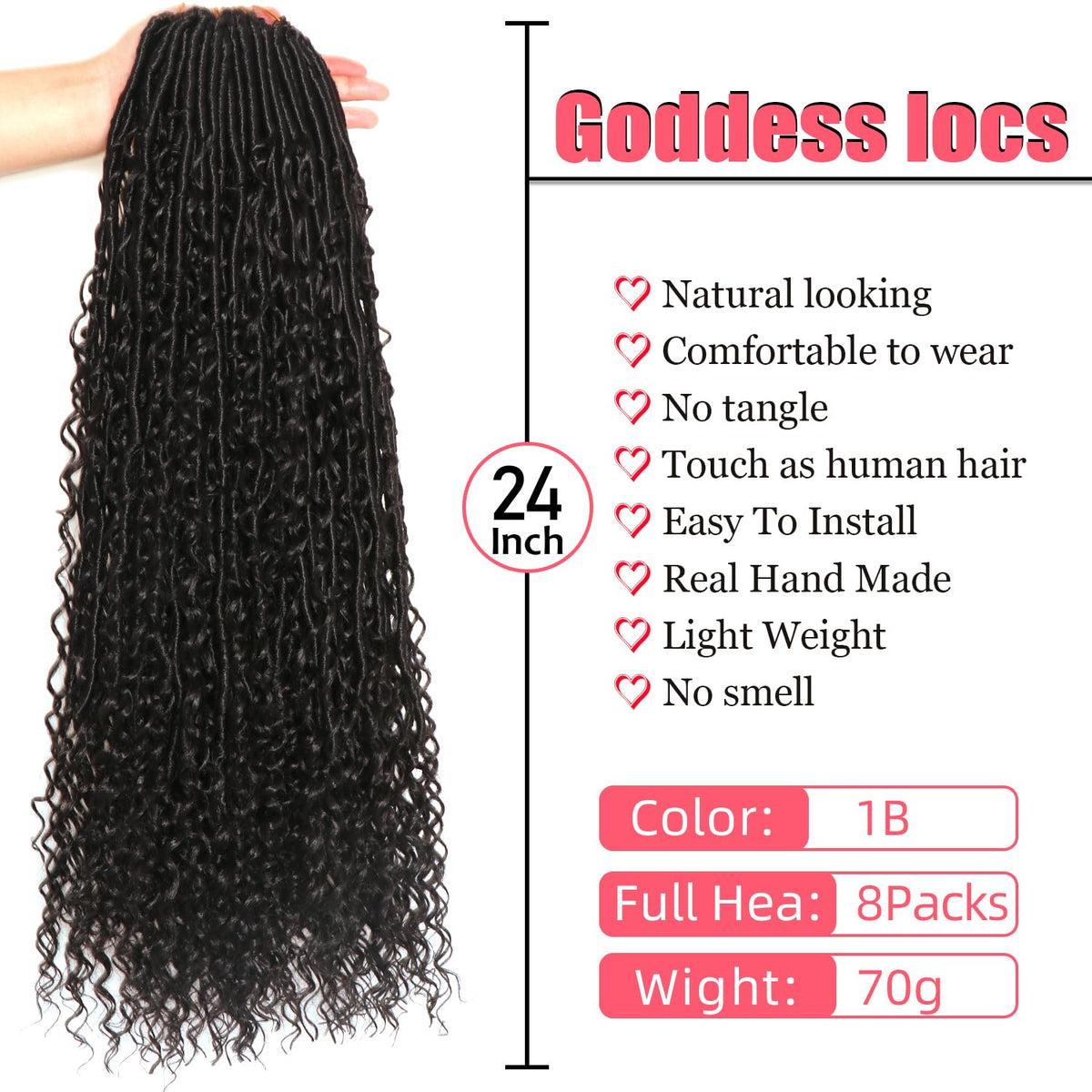 AMUMI strand close-up texture highlighting soft curly-touch fibers and natural look