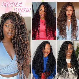 AMUMI locs beside ruler to show 30 inch length and scale