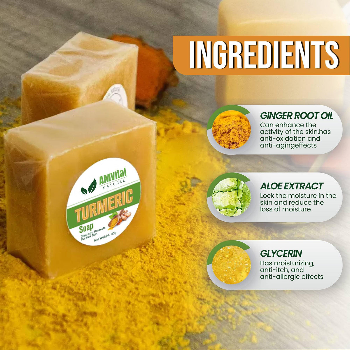 AMVital soap lather in hand demonstrates gentle cleansing action