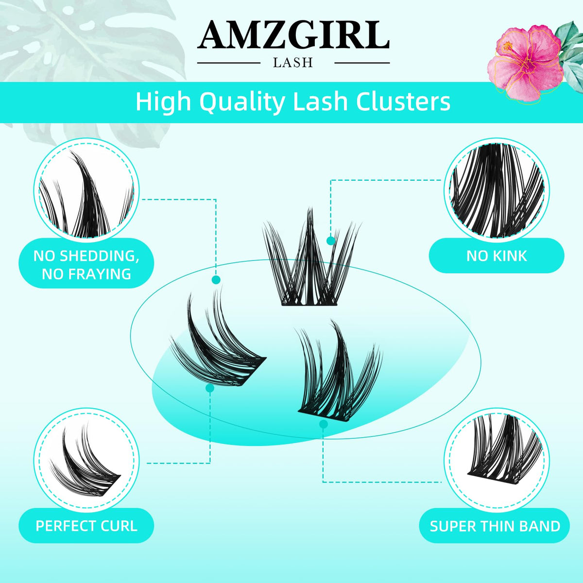 AMZGIRL LASH ultra-thin wide band detail for comfortable invisible blend