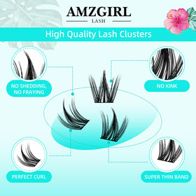 AMZGIRL LASH ultra-thin wide band detail for comfortable invisible blend