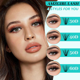 AMZGIRL LASH before and after eyes showing visible lift and defined lash volume