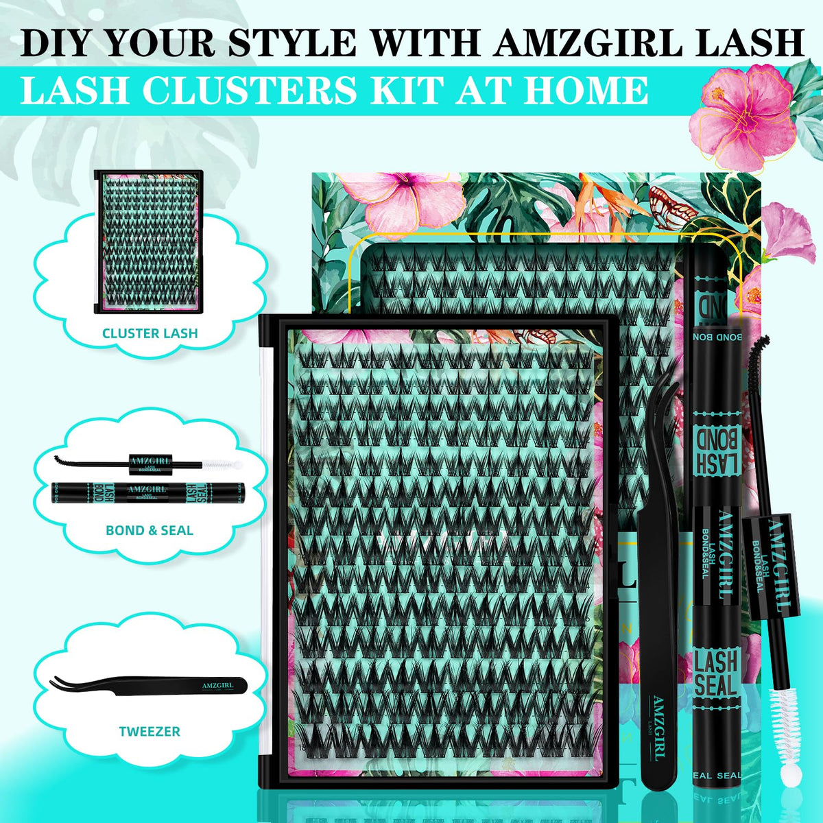 AMZGIRL LASH close-up of manga cluster fibers showing soft texture