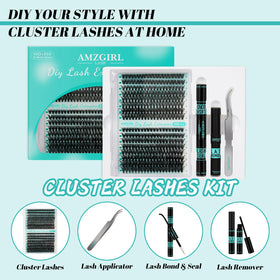 AMZGIRL LASH close-up of individual clusters showing soft texture