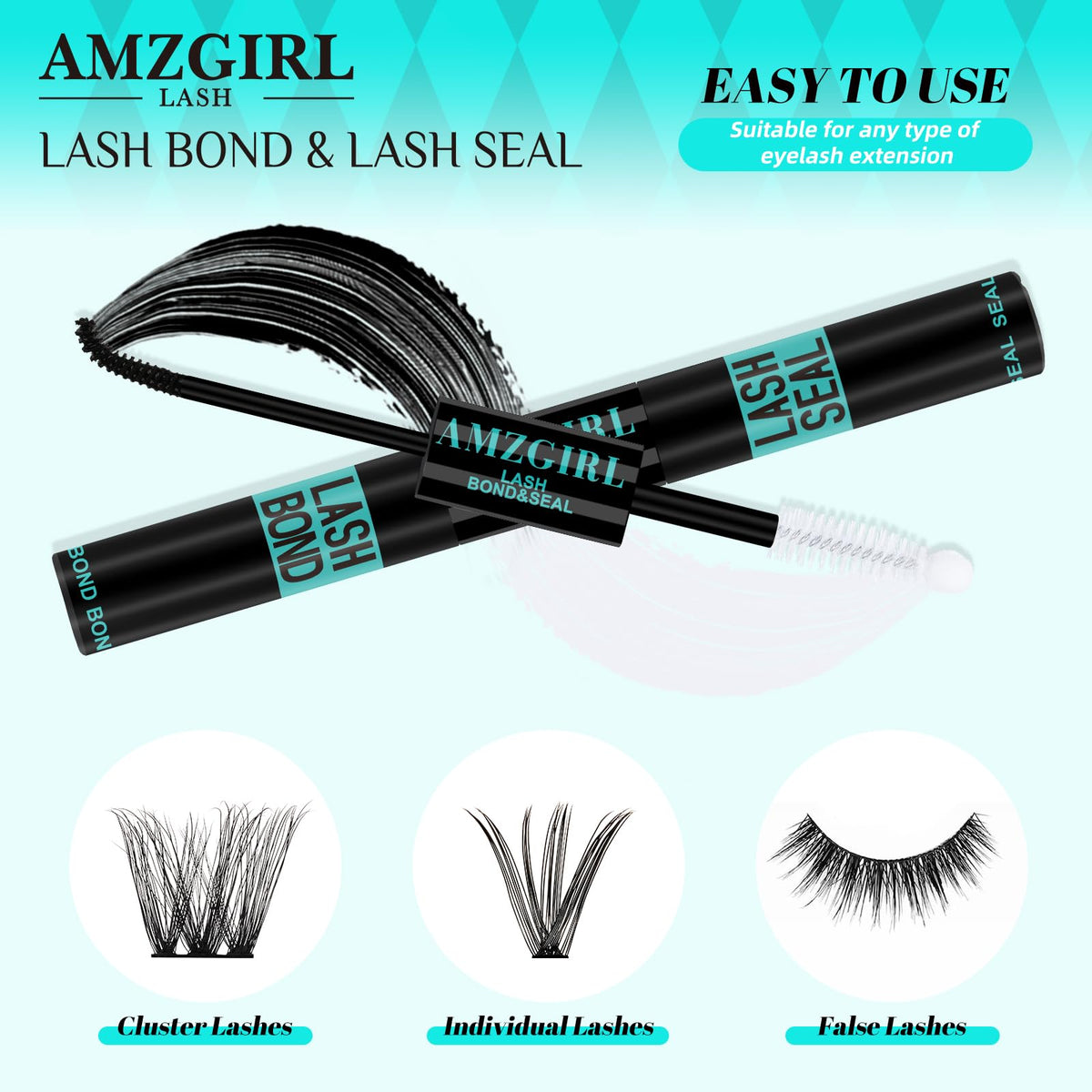 AMZGIRL LASH dual-ended applicator closeup for precise placement benefit