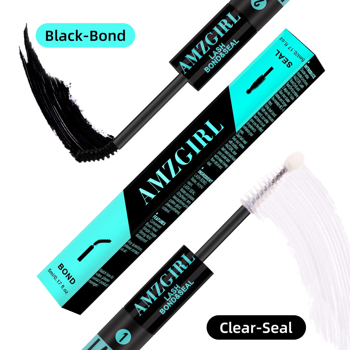 AMZGIRL LASH closeup of dual-ended applicators for precise application