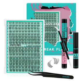 AMZGIRL LASH front packaging showing kit components and brand for convenient at-home use