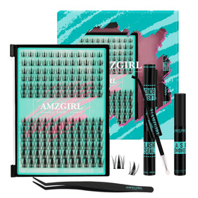 AMZGIRL LASH front packaging showing full 144PCS kit and tools for convenience