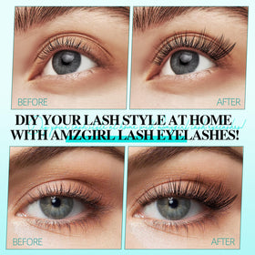AMZGIRL LASH application demo with tweezers, demonstrates simple precise placement