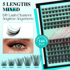 AMZGIRL LASH close-up of ultra-fine 3mm stems, smooth texture for comfortable wear