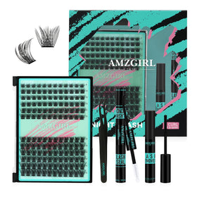 AMZGIRL LASH front packaging showing full kit contents and portability