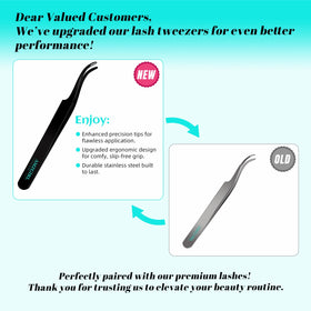 AMZGIRL LASH mixed 8–16mm D-curl clusters fanned to show length variety and styling options