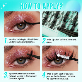 AMZGIRL LASH compact pack in a travel vanity for on-the-go lash styling