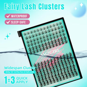 AMZGIRL LASH comparison of 8mm to 16mm clusters to choose correct length