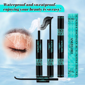 AMZGIRL LASH bottle in hand to show 10ml scale and travel-friendly size
