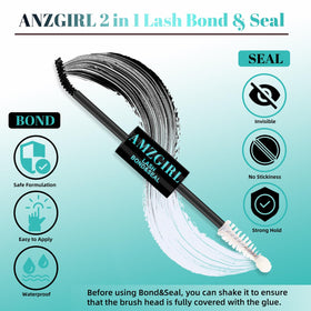 AMZGIRL LASH spiral brush with microfibers for even glue distribution